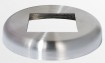 Fussabdeckung aus Edelstahl 70 x 70 mm Durchmesser