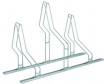 Fahrradständer Bügel 3 Stellplätze inkl. C Schiene Länge 140 cm